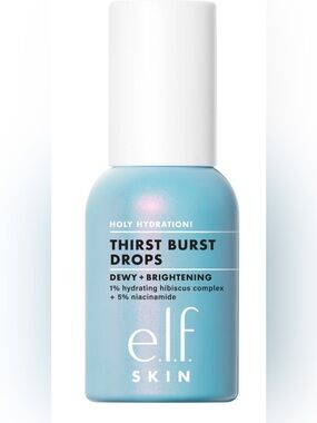 ELF. Skin Thirst Burst Drops - Dewy + Brightening - Light Blue